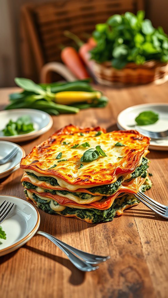 spinach and ricotta lasagna spinach and ricotta lasagna
