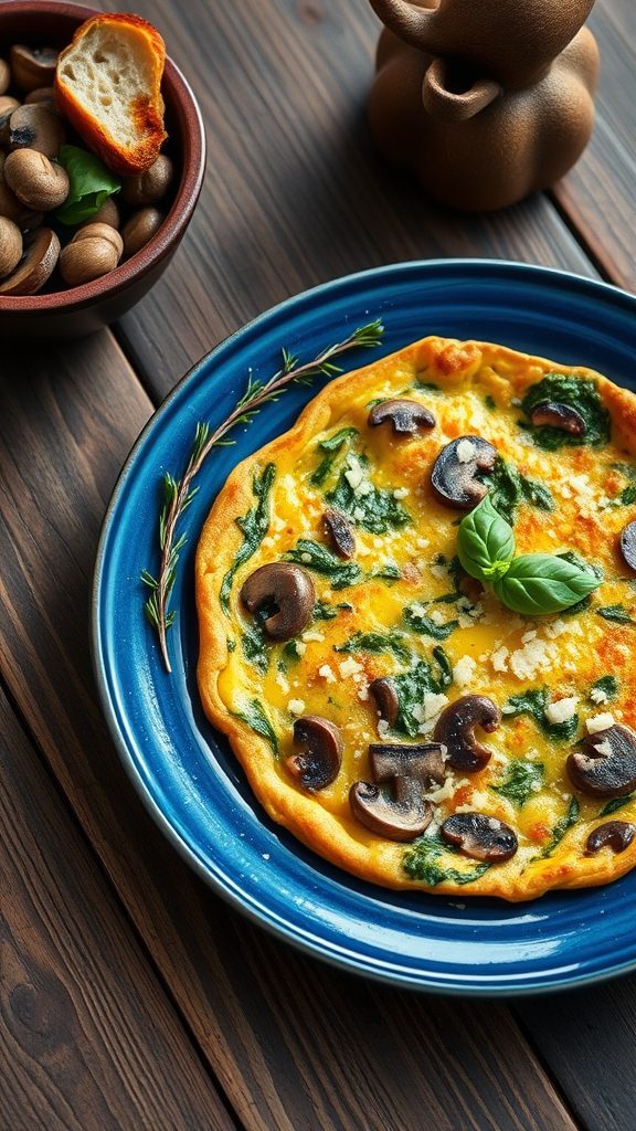 spinach mushroom egg dish spinach mushroom egg dish