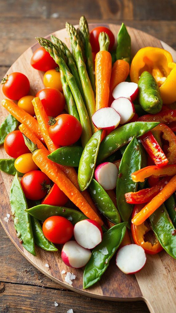 spring vegetable medley dish