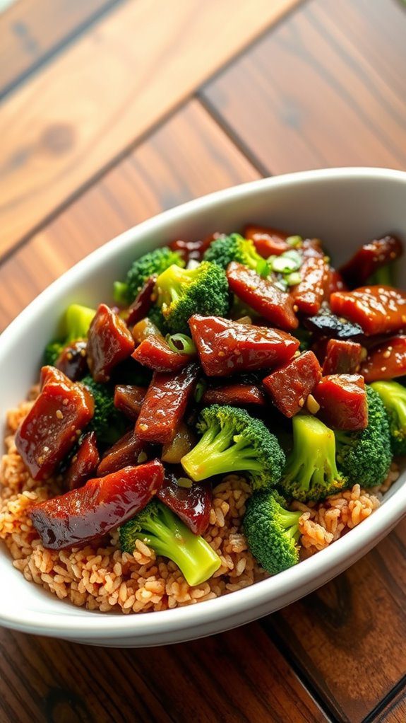 stir fried beef with broccoli