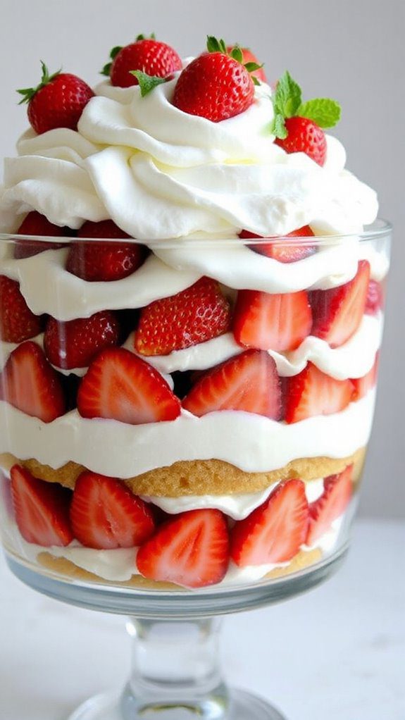strawberry shortcake dessert trifle