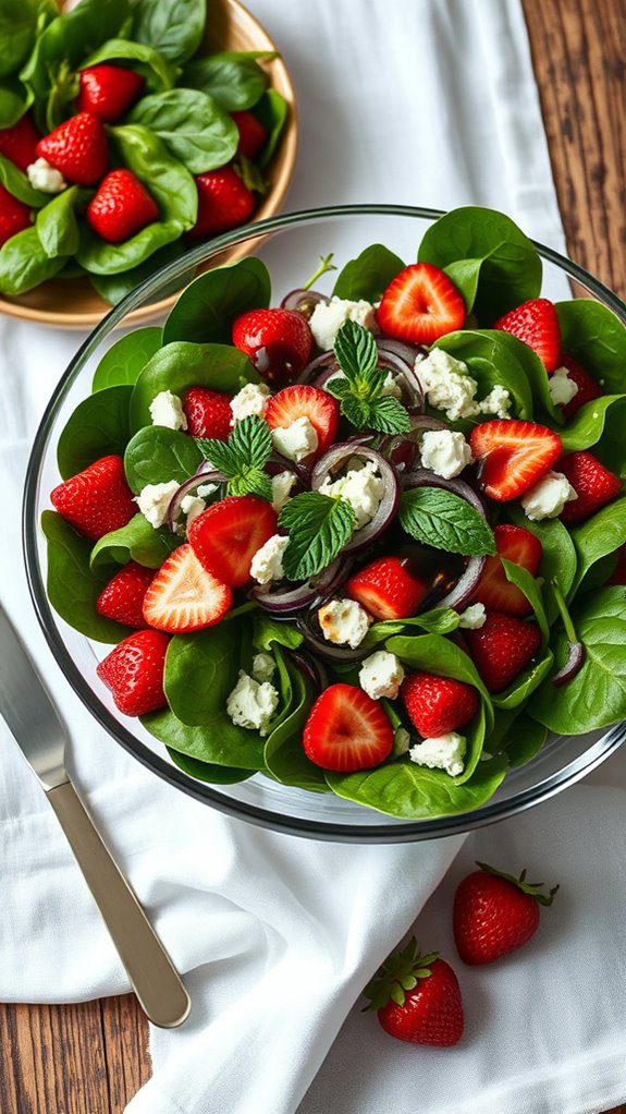 strawberry spinach salad recipe
