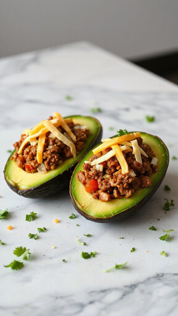 stuffed avocados with beef