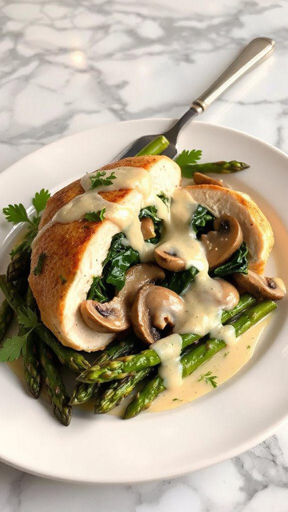 stuffed chicken with spinach stuffed chicken with spinach