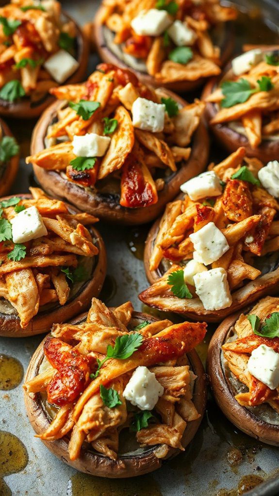 stuffed mushrooms with chicken stuffed mushrooms with chicken