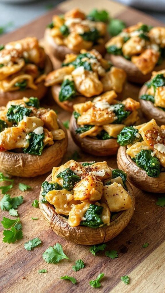 stuffed mushrooms with chicken stuffed mushrooms with chicken