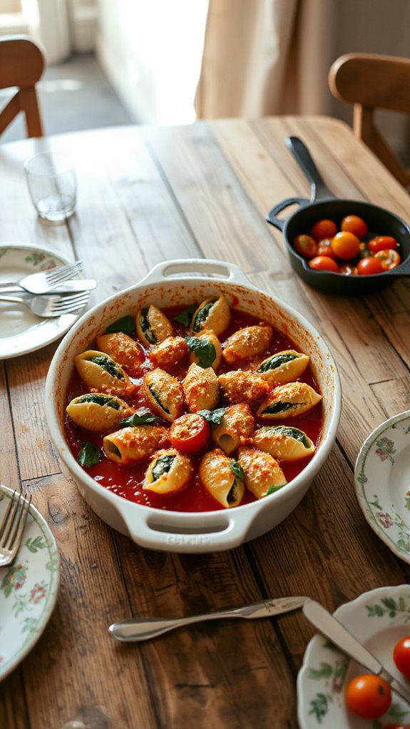 stuffed pasta with cheese