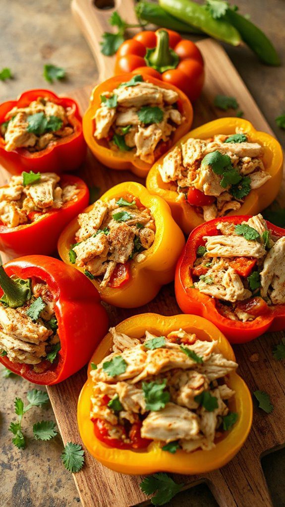 stuffed peppers with chicken stuffed peppers with chicken
