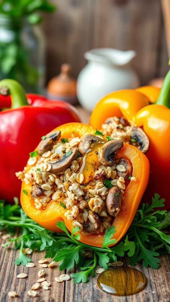 stuffed peppers with oats