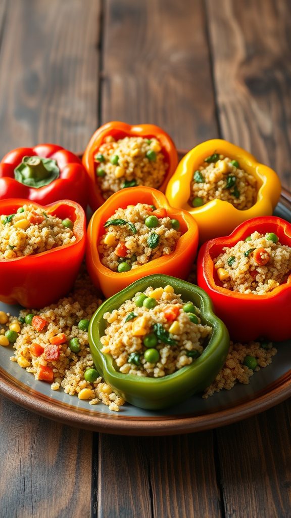 stuffed peppers with quinoa stuffed peppers with quinoa