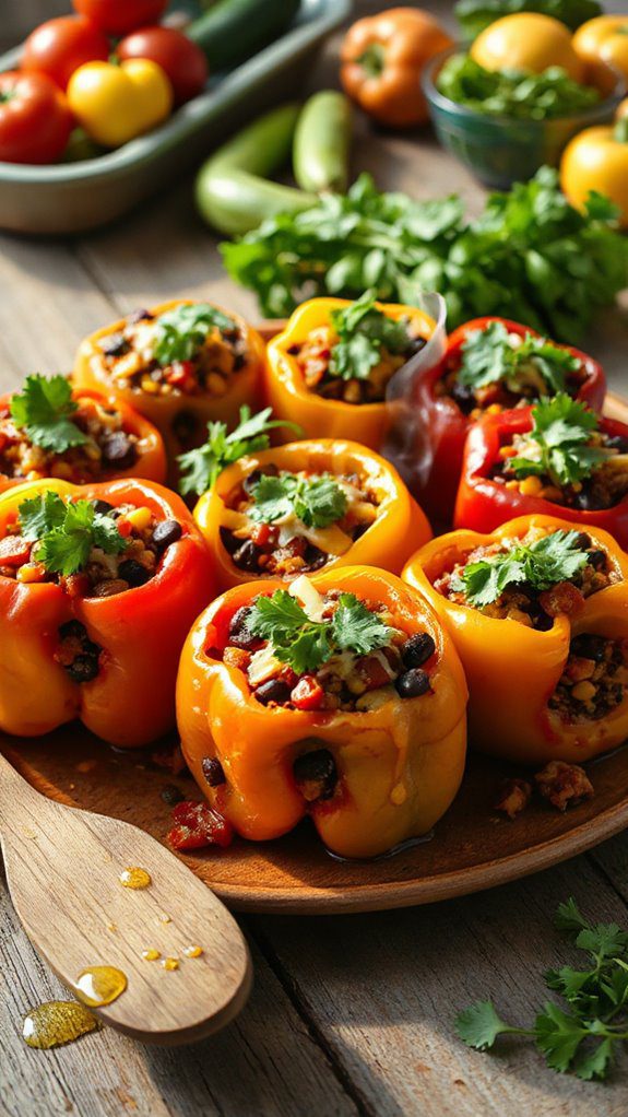 stuffed peppers with rice