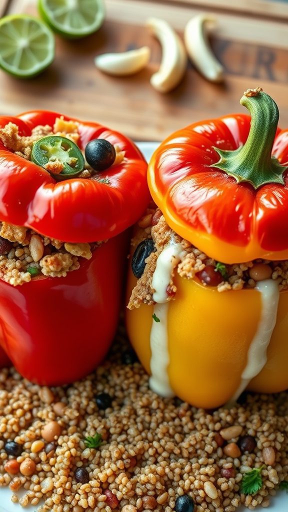 stuffed peppers with rice stuffed peppers with rice