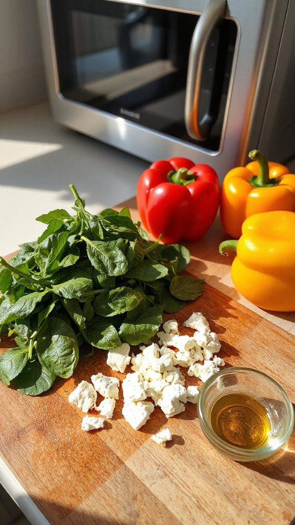 stuffed peppers with spinach