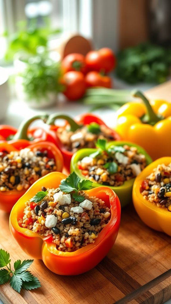 stuffed peppers with vegetables stuffed peppers with vegetables