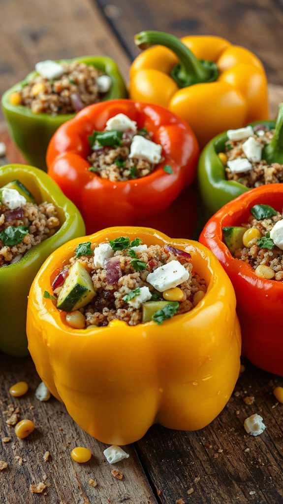stuffed peppers with vegetables stuffed peppers with vegetables
