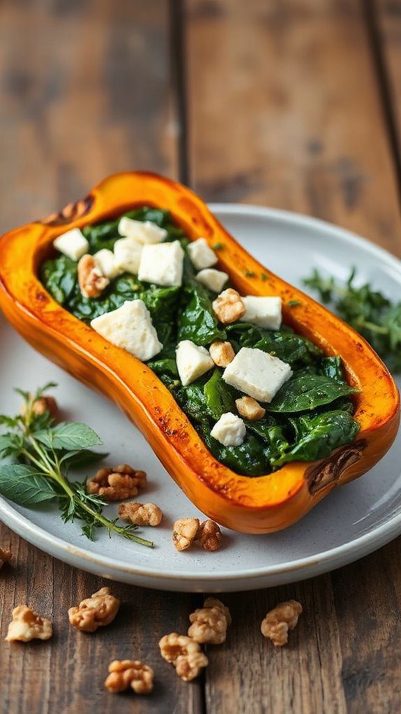 stuffed squash with feta
