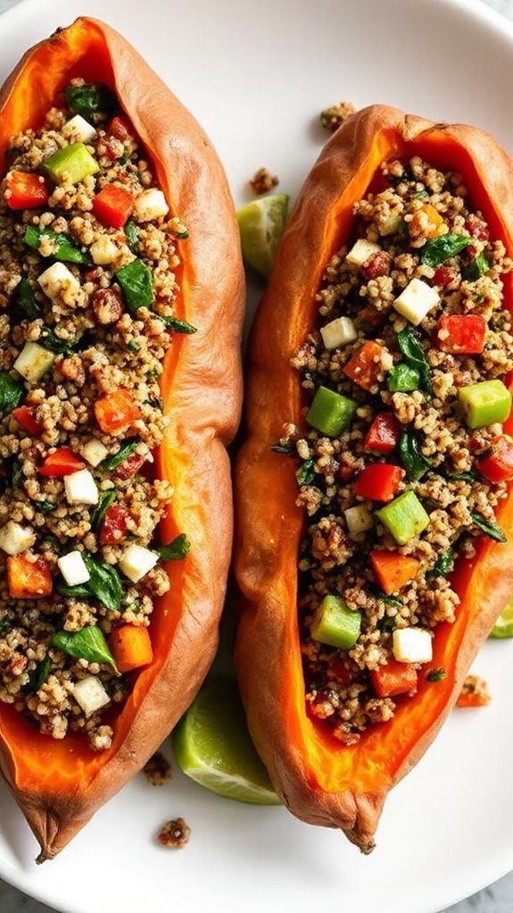 stuffed sweet potatoes recipe