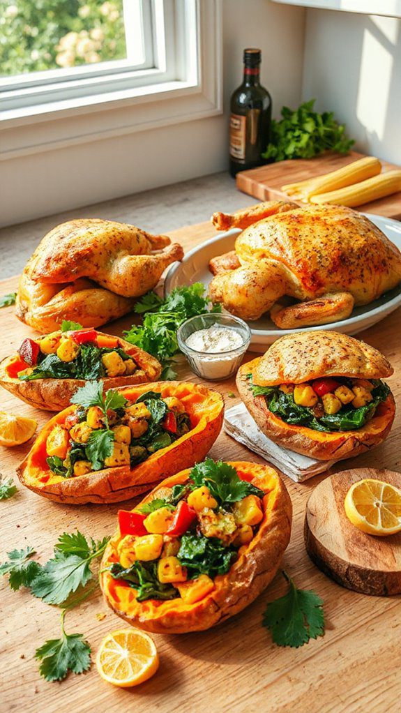 stuffed sweet potatoes recipe