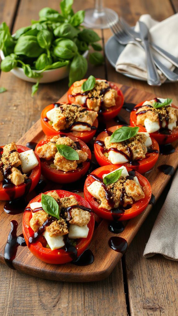 stuffed tomatoes with chicken stuffed tomatoes with chicken