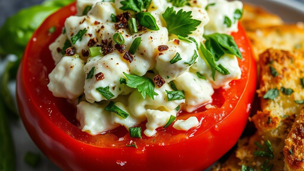 stuffed tomatoes with garlic