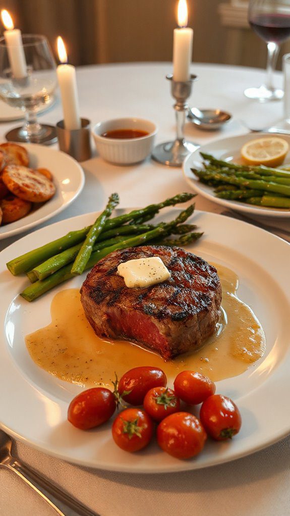 succulent steak with sauce succulent steak with sauce