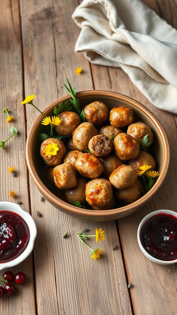 swedish meatballs with jam