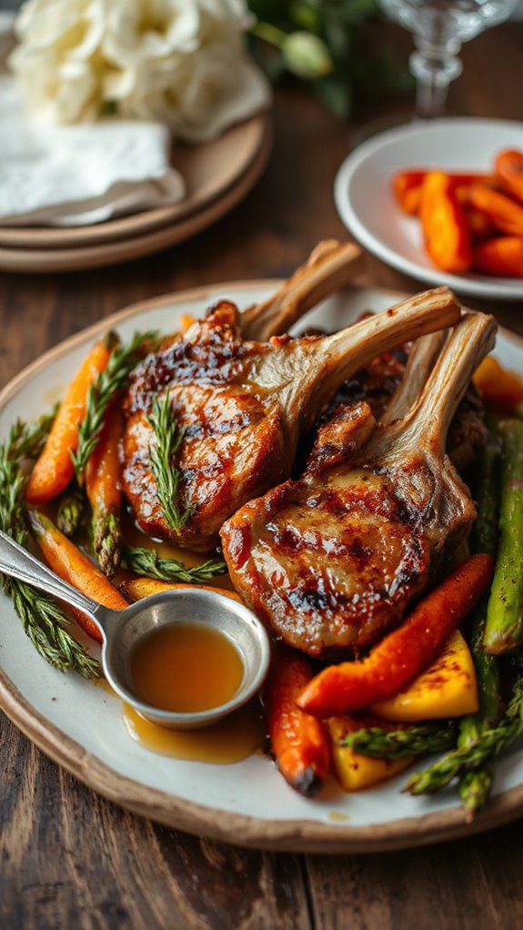 sweet and savory lamb