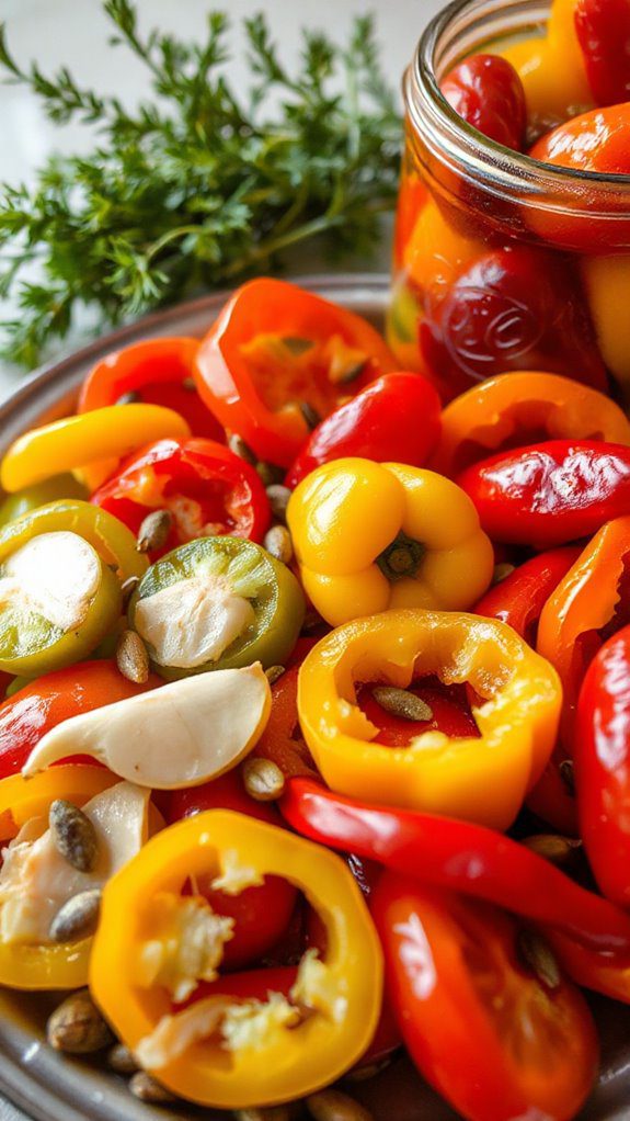 sweet and tangy peppers