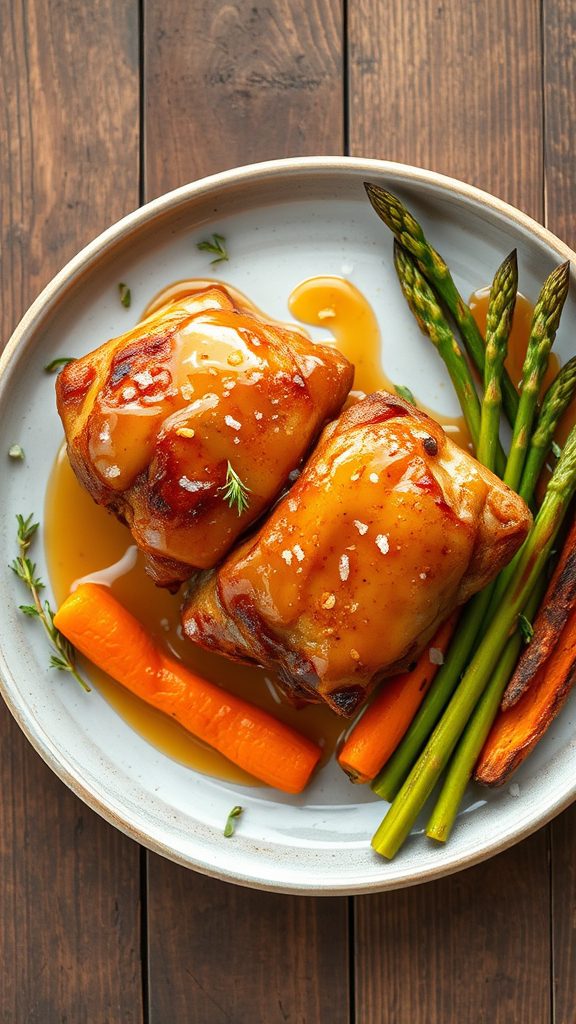 sweet apricot chicken thighs