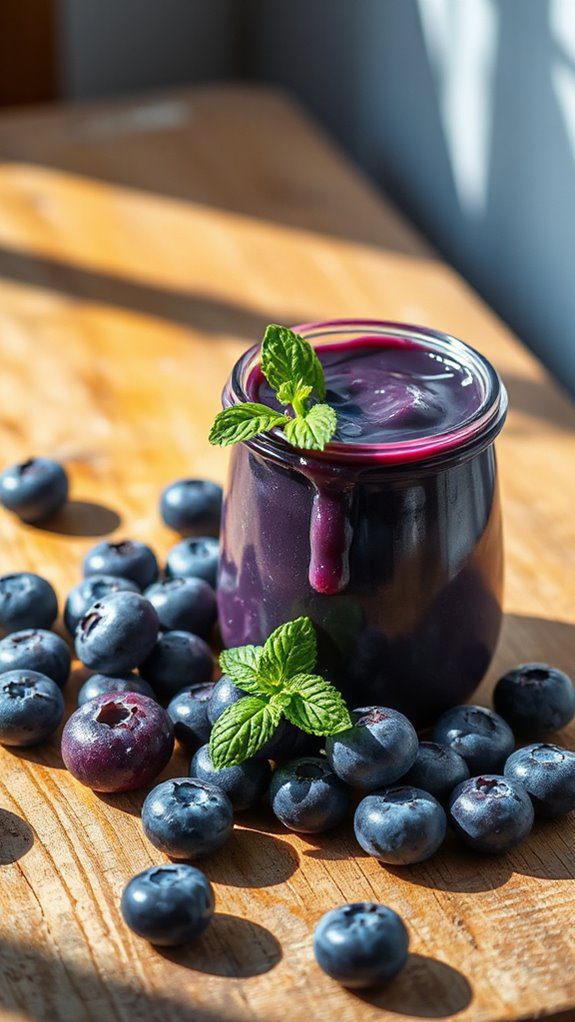 sweet blueberry dessert spread