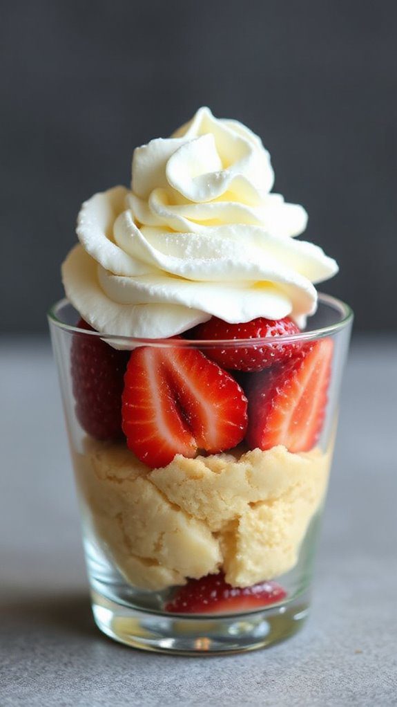 sweet dessert in cup