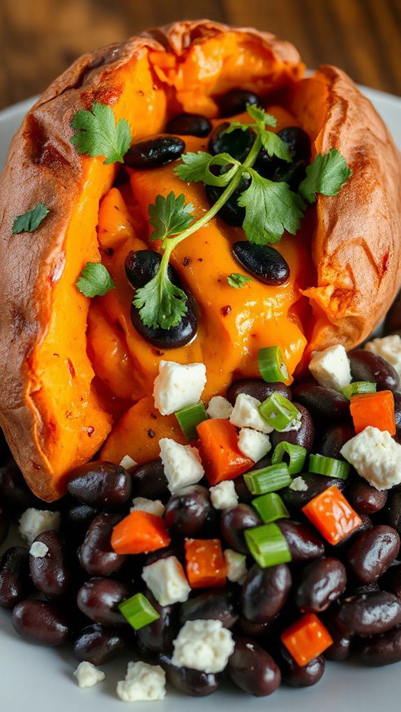 sweet potato black bean dish