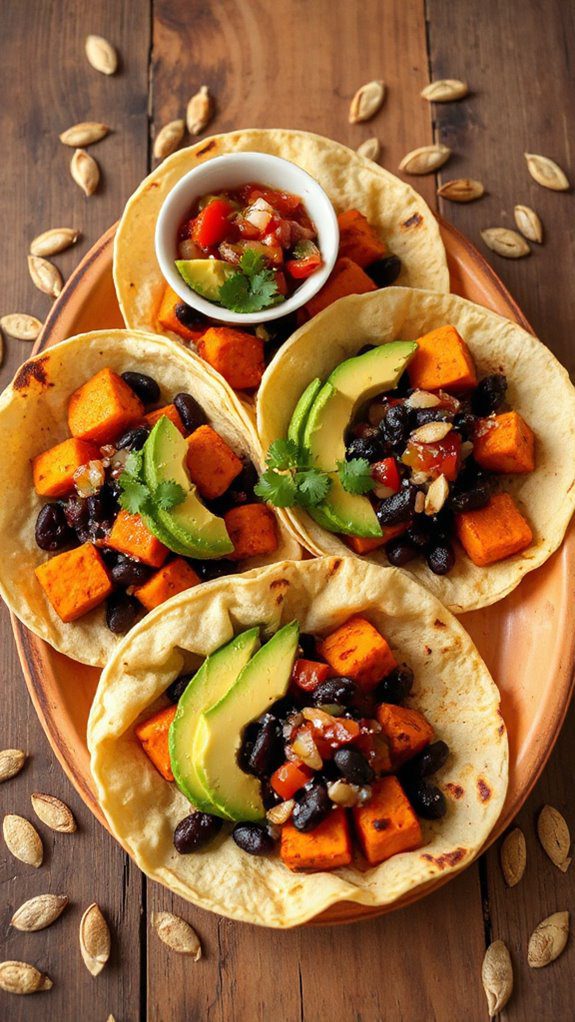 sweet potato black bean tacos