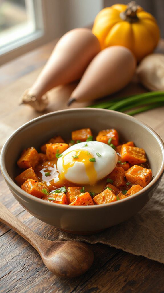 sweet potato egg dish