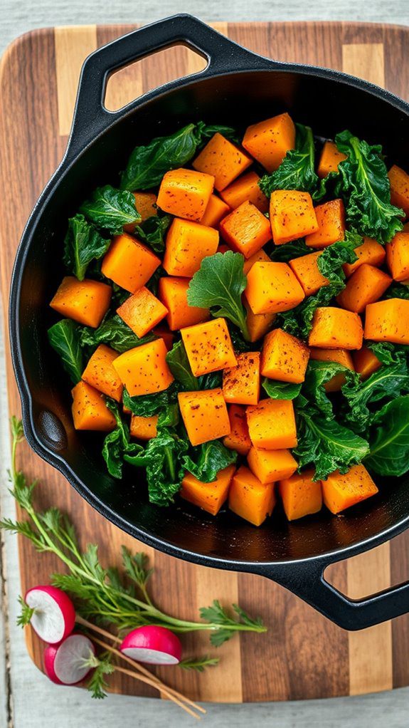 sweet potato kale dish sweet potato kale dish