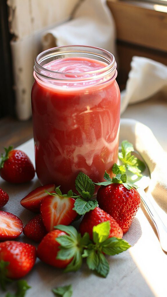 sweet tangy strawberry spread