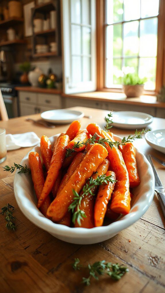 sweet thyme infused carrots recipe
