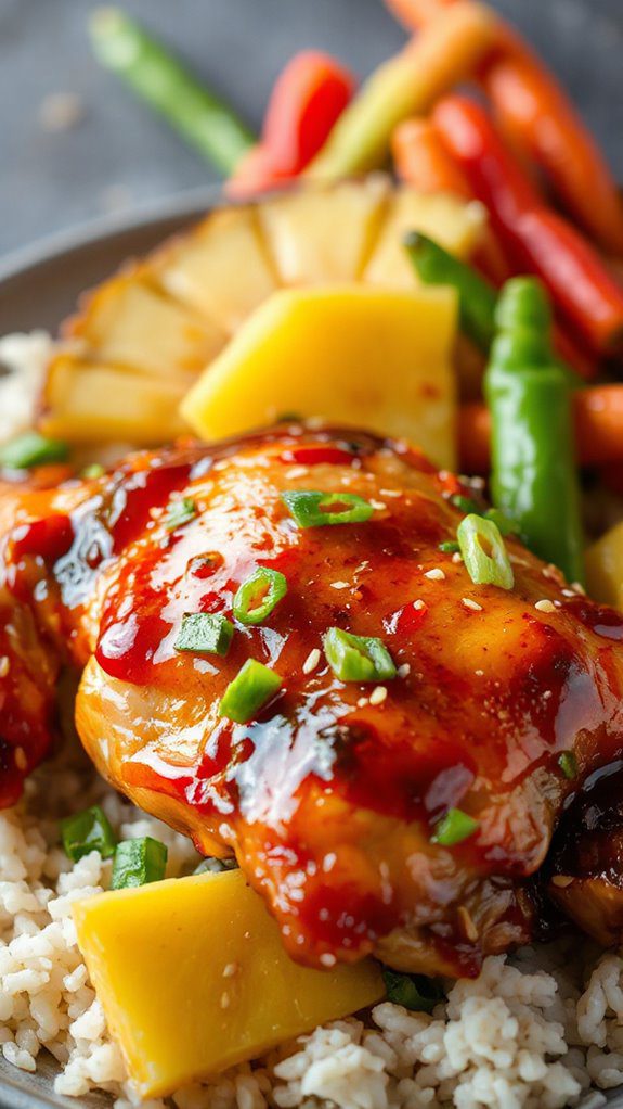 tangy glazed chicken dish
