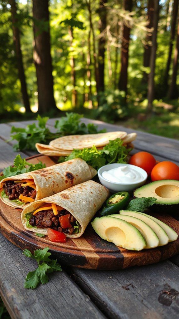 tasty bbq beef wraps