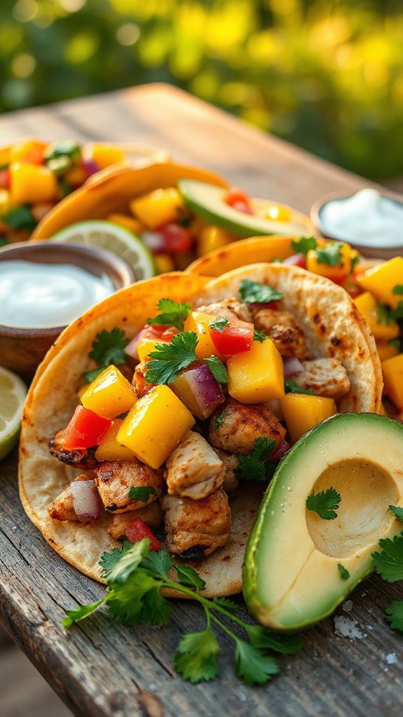 tasty tacos with mango tasty tacos with mango