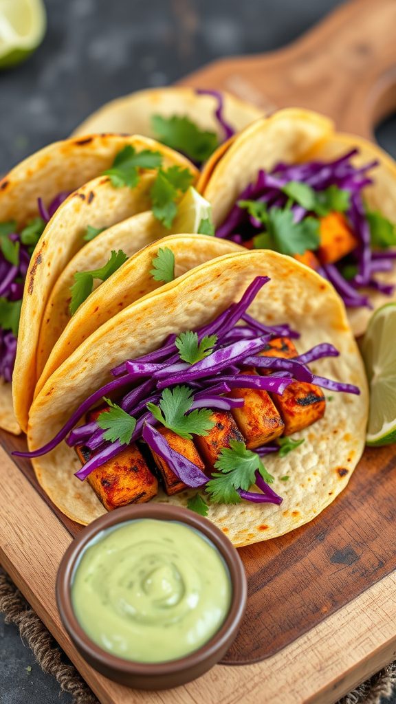 tempeh tacos with avocado