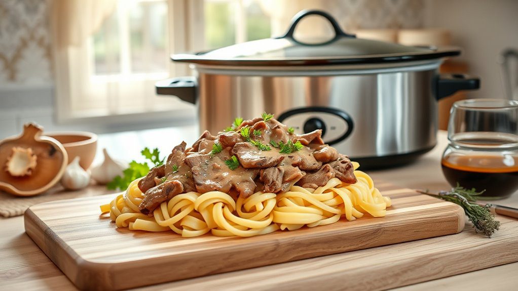 tender beef in sauce