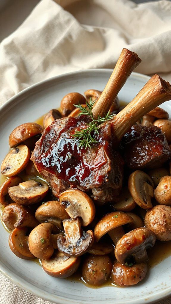 tender lamb rich sauce