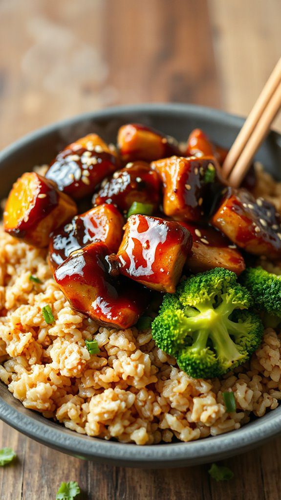 teriyaki chicken and rice