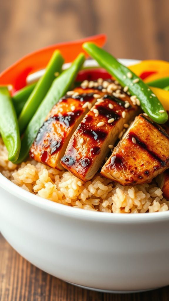 teriyaki chicken over rice