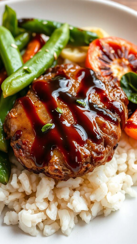 teriyaki flavored hamburger steak teriyaki flavored hamburger steak