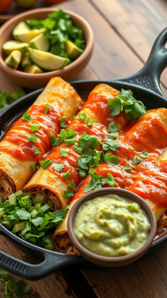 tex mex cheese filled enchiladas