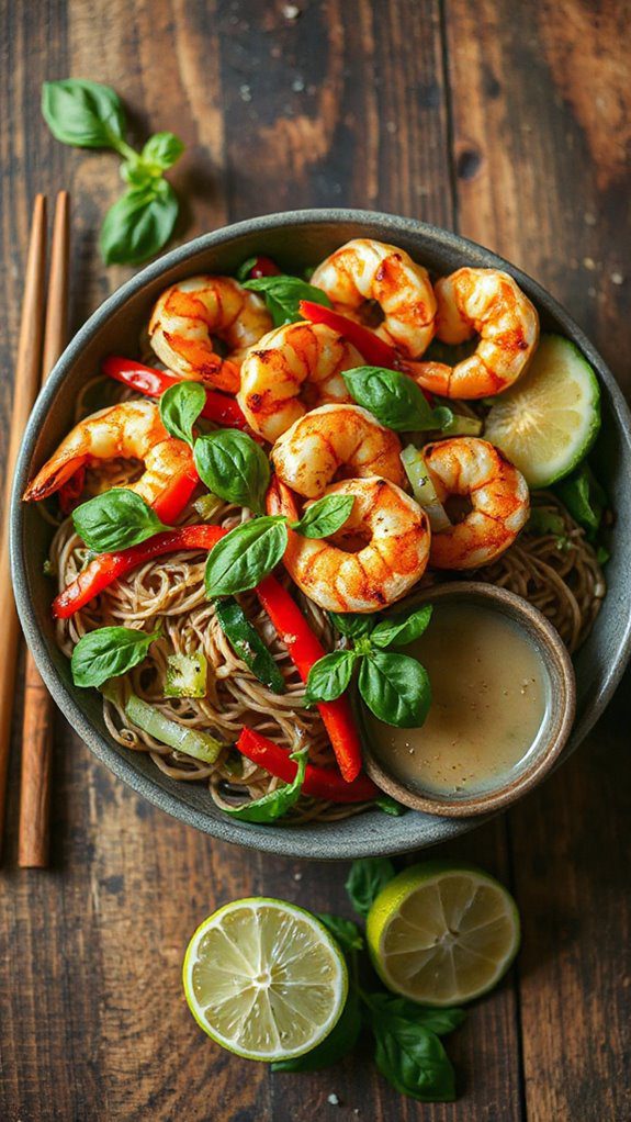 thai basil noodle salad