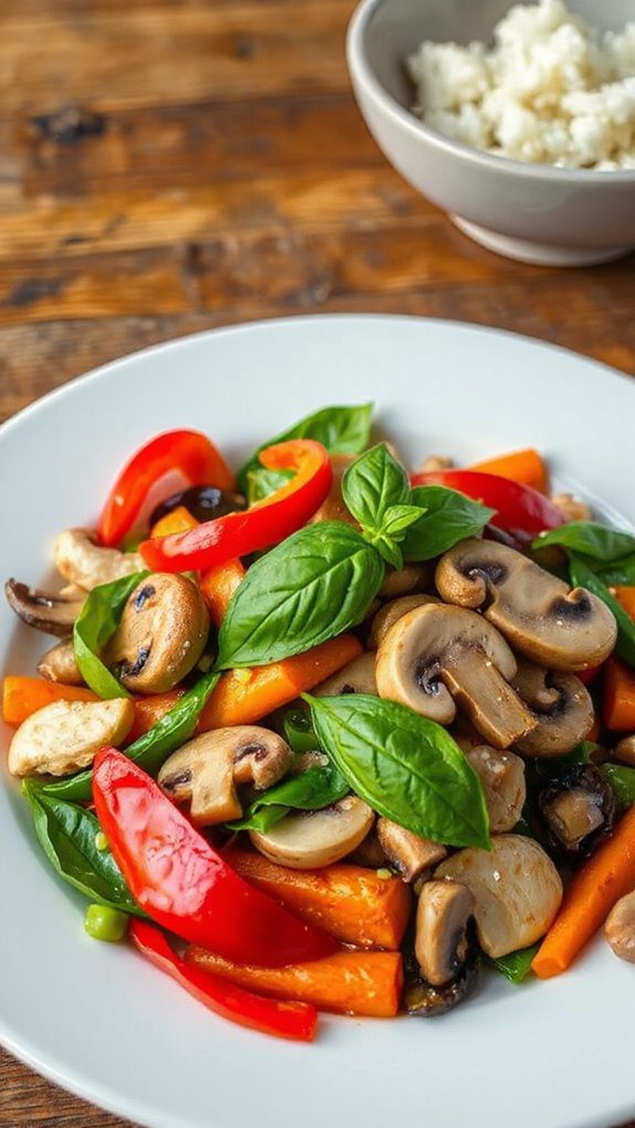 thai basil vegetable dish