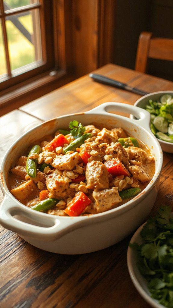 thai peanut chicken bake thai peanut chicken bake